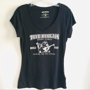 True Religion | Rhinestone Scoop Neck Tee